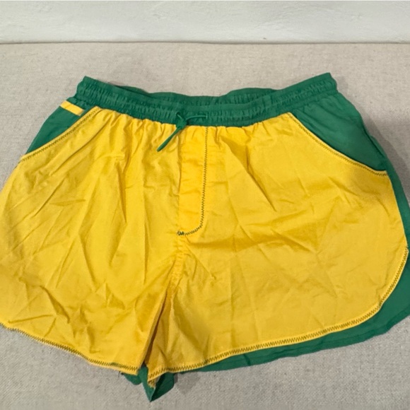 Green&  Yellow  unisex Athletic Shorts( listed under women’s 4 sizing) 💛💚zoom in - Picture 1 of 10